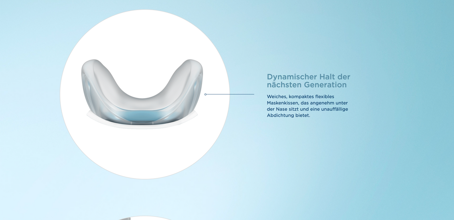 Fisher & Paykel Evora compact nasal mask Fit Pack- CPAP sleep therapy nasal mask incl. mask cushion S/M/L