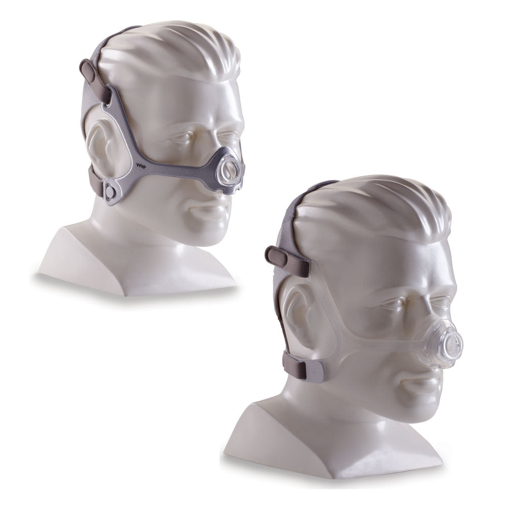 Philips CPAP Wisp SE - without exhalation valve, with silicone frame & headband - nose mask, breathing mask