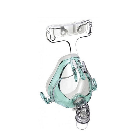 Hoffrichter Cirri Comfort Mund-Nasenmaske - inkl. Kopfband und Maskenkissen , erhältlich in S, M oder L - Full Face CPAP Mask - mit Ventil (NV) für nicht -invasiven Beatmung