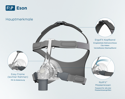 Fisher &amp; Paykel Eson™ neusmasker incl. vervangend kussen - PAP-slaaptherapiemasker