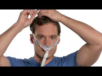 Philips Respironics Nuance Pro Gel Pillow Nasal Pillow Mask (with exhalation valve, gel pad frame and headgear)